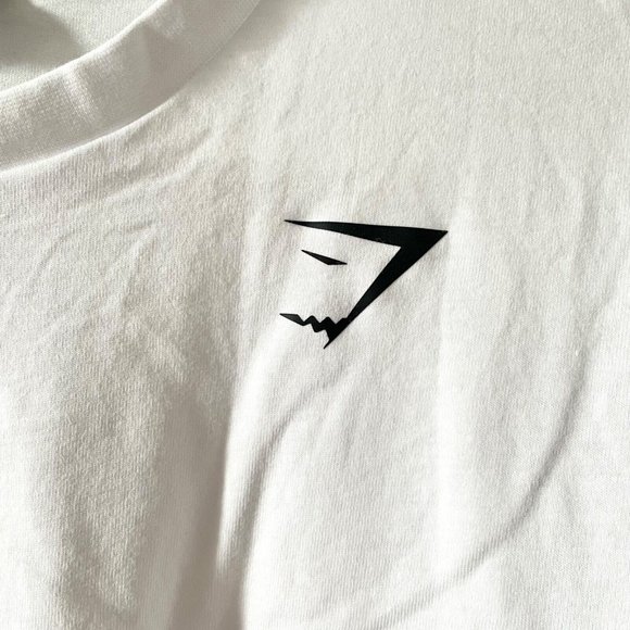 Gymshark Shirt Mens White Long Sleeve GSLC Lifting Club Athletic Top Casual, M - Picture 6 of 9